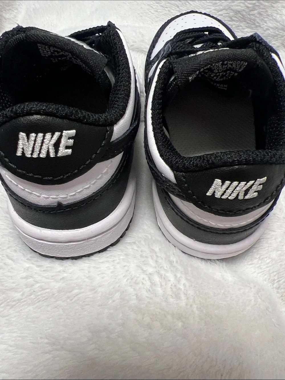 Nike Kids Black and White Low-Top Sneakers